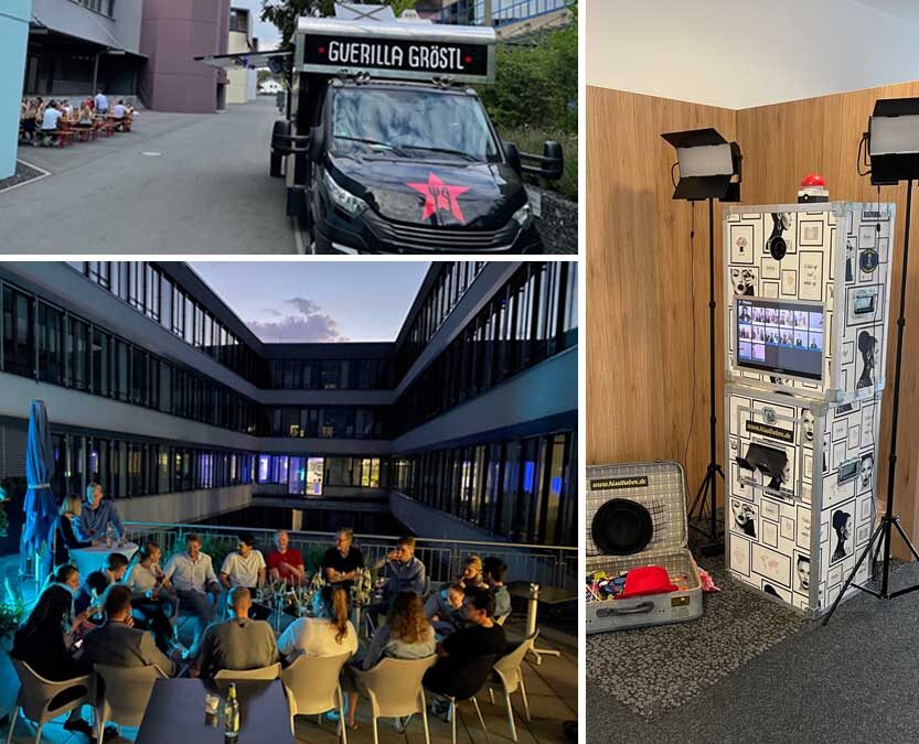 Studierende der FAU feiern bei HLB HUSSMANN den Sommer