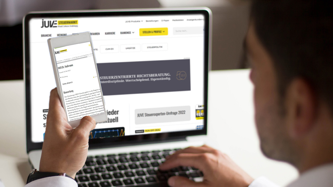 Was andere über uns sagen: JUVE Steuermarkt 2022